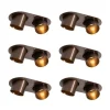 Set mit 6 Einbaustrahlern Dunkelbronze GU10 50mm 2-Licht - Installa