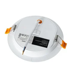 Set mit 6 Einbaustrahlern weiß 14,5 cm inkl. LED Kelvinverstellbar mit Dip-Schalter - Stephanie