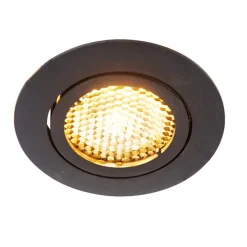 Set mit 6 Einbaustrahlern schwarz verstellbar - Ude Honey