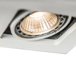 Set mit 10 Einbaustrahlern weiß einstellbar - Qure