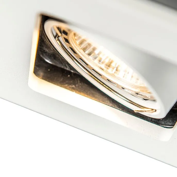 Set mit 10 Einbaustrahlern weiß einstellbar - Qure