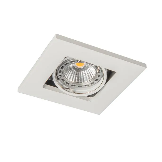 Set mit 10 Einbaustrahlern weiß einstellbar - Qure