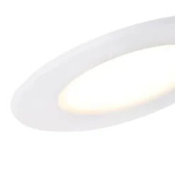 Set mit 6 Einbaustrahlern weiß inkl. Dim-to-Warm LED 7W IP65 - Blanca