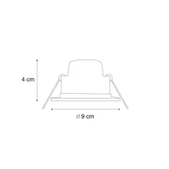Set mit 6 Einbaustrahlern weiß inkl. Dim-to-Warm LED 7W IP65 - Blanca