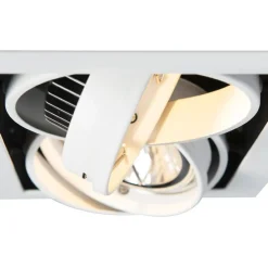 Set mit 6 Einbaustrahlern Weiß AR111 Verstellbar 2-Lichter - Oneon