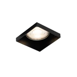 Set mit 6 Einbaustrahlern schwarz GU10 50mm randlos - Oneon