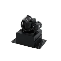 Set mit 6 Einbaustrahlern schwarz GU10 50mm randlos - Oneon