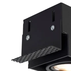 Set mit 6 Einbaustrahlern Schwarz Verstellbar Rahmenlos 3-Lichter - Oneon