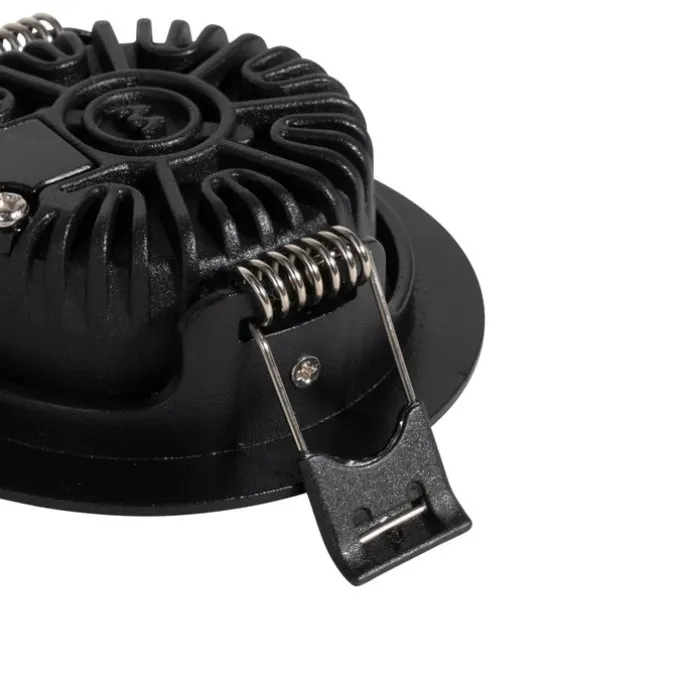 Set mit 6 Einbaustrahlern schwarz neigbar 8,2 cm inkl. LED Dim to Warm IP54 Ultra Slim - Pupil