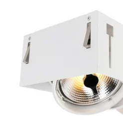 Set mit 6 Einbaustrahlern Weiß AR111 Trimless 3-Licht - Oneon