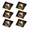 Set mit 6 Einbaustrahlern schwarz GU10 AR111 Trimless - Oneon