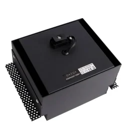 Set mit 6 Einbaustrahlern schwarz GU10 AR111 Trimless - Oneon