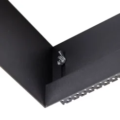 Set mit 6 Einbaustrahlern schwarz GU10 AR111 Trimless - Oneon