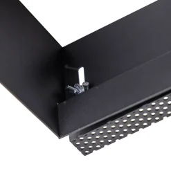 Set mit 6 Einbaustrahlern schwarz GU10 AR111 Trimless - Oneon