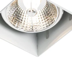 Set mit 6 Einbaustrahlern weiß GU10 70 mm rahmenlos - Oneon