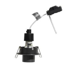 Set mit 6 Einbaustrahlern Gunmetal GU10 35mm Rund Kippbar - Installa