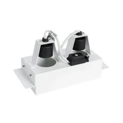 Set mit 6 Einbaustrahlern weiß GU10 70 mm 2-flammig ohne Rahmen - Oneon