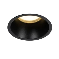 Set mit 12 Einbaustrahlern schwarz GU10 70mm IP44 - Dept