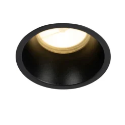 Set mit 12 Einbaustrahlern schwarz GU10 70mm IP44 - Dept