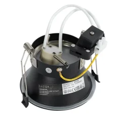 Set mit 12 Einbaustrahlern schwarz GU10 70mm IP44 - Dept