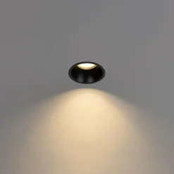 Set mit 12 Einbaustrahlern schwarz GU10 70mm IP44 - Dept