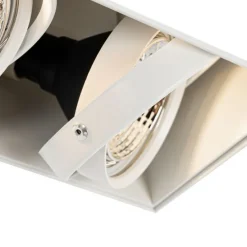 Set mit 6 Einbaustrahlern weiß GU10 70mm 2-flammig Trimless - Oneon