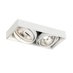 Set mit 6 Einbaustrahlern weiß GU10 70mm 2-flammig Trimless - Oneon