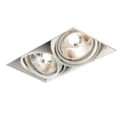 Set mit 6 Einbaustrahlern weiß GU10 70mm 2-flammig Trimless - Oneon