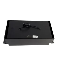 Set mit 3 Einbaustrahlern, schwarz, GU10 AR111, randlos, 2-flammig – Oneon