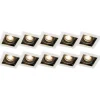 Set mit 10 Einbaustrahlern aus weißem Stahl - Carree
