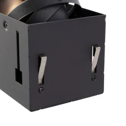 Set mit 6 Einbaustrahlern schwarz GU10 AR70 Trimless 3-Licht - Oneon