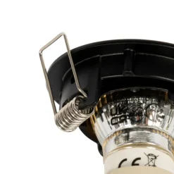 Set mit 12 Einbaustrahlern schwarz GU10 35mm - Edu