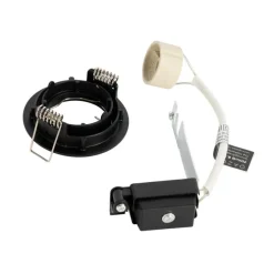 Set mit 12 Einbaustrahlern schwarz GU10 35mm - Edu