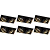 Set mit 6 Einbaustrahlern, schwarz, GU10, AR111, randlos, 2-flammig – Oneon