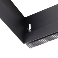 Set mit 6 Einbaustrahlern, schwarz, GU10, AR111, randlos, 2-flammig – Oneon