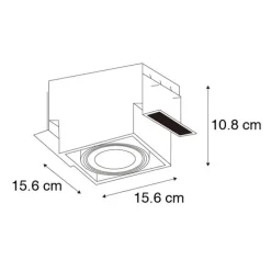 Set mit 6 Einbaustrahlern weiß GU10 AR111 Trimless Verstellbar - Oneon