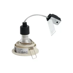 Set mit 6 Einbaustrahlern Beige GU10 50mm Rund Drehbar und Kippbar - Installa