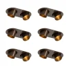 Set mit 6 Einbaustrahlern Dunkelbronze GU10 35mm Neigbar 2-Lichter - Installa