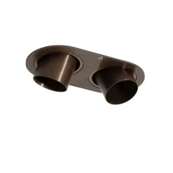 Set mit 6 Einbaustrahlern Dunkelbronze GU10 35mm Neigbar 2-Lichter - Installa