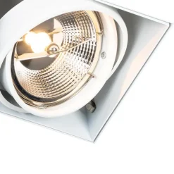 Set mit 6 Einbaustrahlern weiß GU10 AR111 Trimless 2-Licht - Oneon