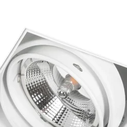 Set mit 6 Einbaustrahlern weiß GU10 AR111 Trimless 2-Licht - Oneon