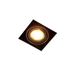 Set mit 6 Einbaustrahlern schwarz verstellbar rahmenlos - Oneon Honey