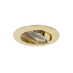 Set mit 6 Einbaustrahlern Messing GU10 35 mm - Edu