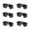 Set mit 6 Einbaustrahlern schwarz GU10 70mm neigbar 2-Licht - Installa
