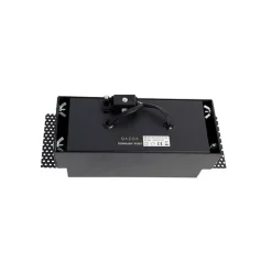 Set mit 6 Einbaustrahlern schwarz GU10 verstellbar rahmenlos 2-flammig - Oneon