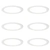 Set mit 6 Einbaustrahlern weiß 17cm inkl. einstellbarem LED Kelvin - Stephanie