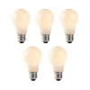 Set mit 5 E27-LED-Lampen, Opalglas, 1 W, 80 lm, 2200 K