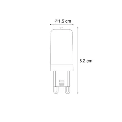 Set mit 5 G9 dimmbaren LED-Lampen 3W 280 lm 2700K