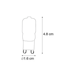 Set mit 3 G9-LED-Lampen CUTE PC 2W 200 lm 2700K