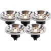 Set mit 5 GU10 dimmbaren LED-Lampen AR111 11W 810 lm 2700K